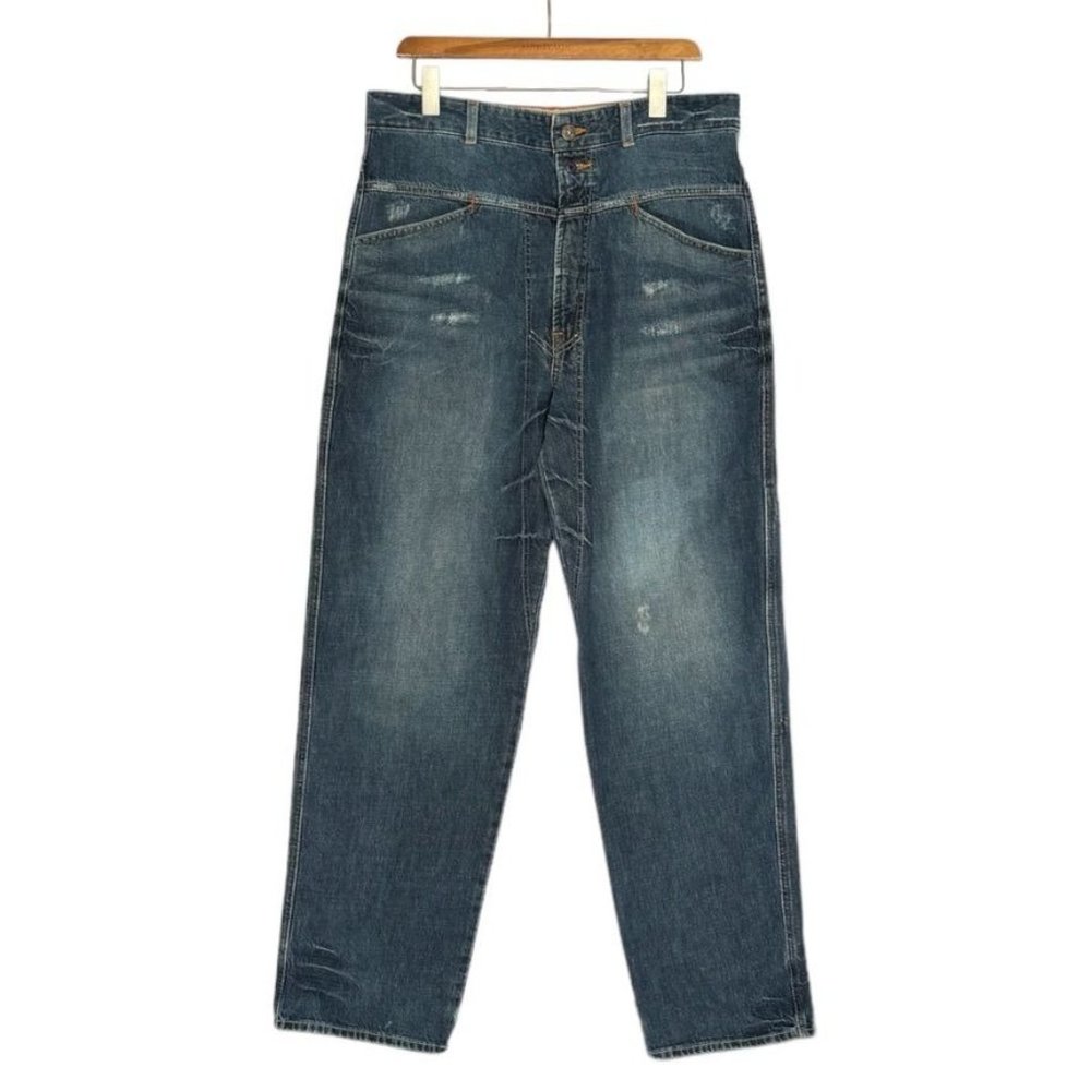 90s Vintage Marithe Francois Girbaud Baggy Oversized Distressed jeans Size 34